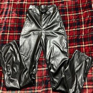 Faux Leather Pants Size 8